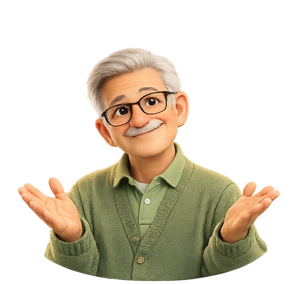 Frank welcoming you with open arms